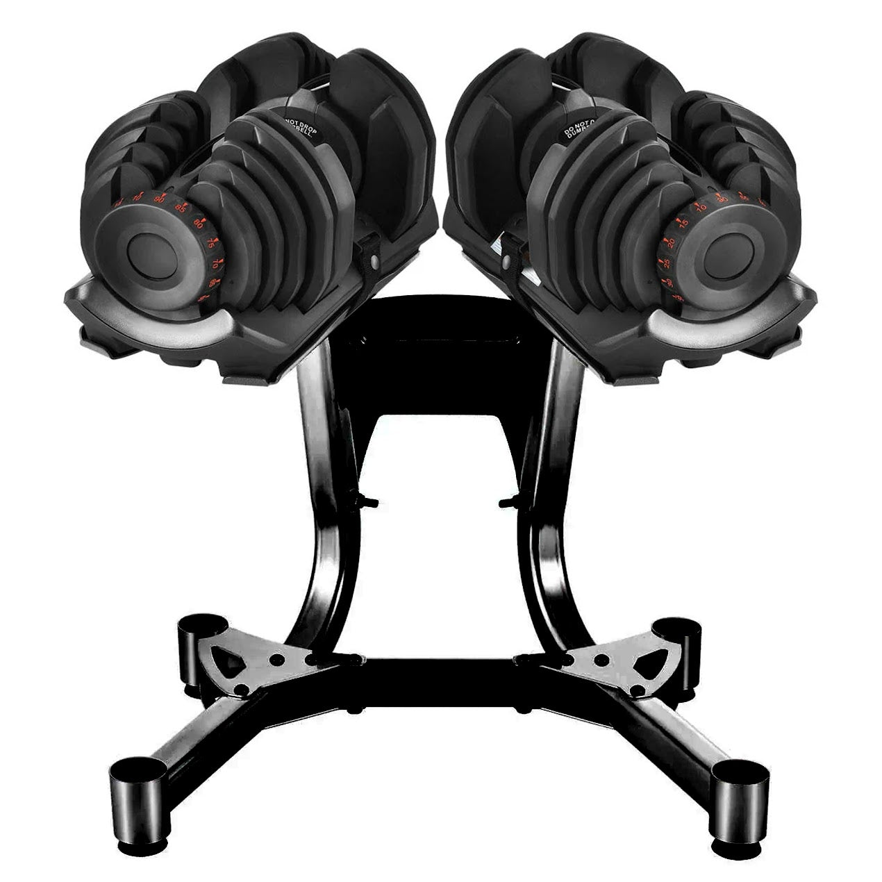Adjustable Dumbbells with Stand – Durable Dial Weight Set (24kg–40kg) + Space-Saving Rack for Ergonomic Home Strength Training in Compact Gym Setups