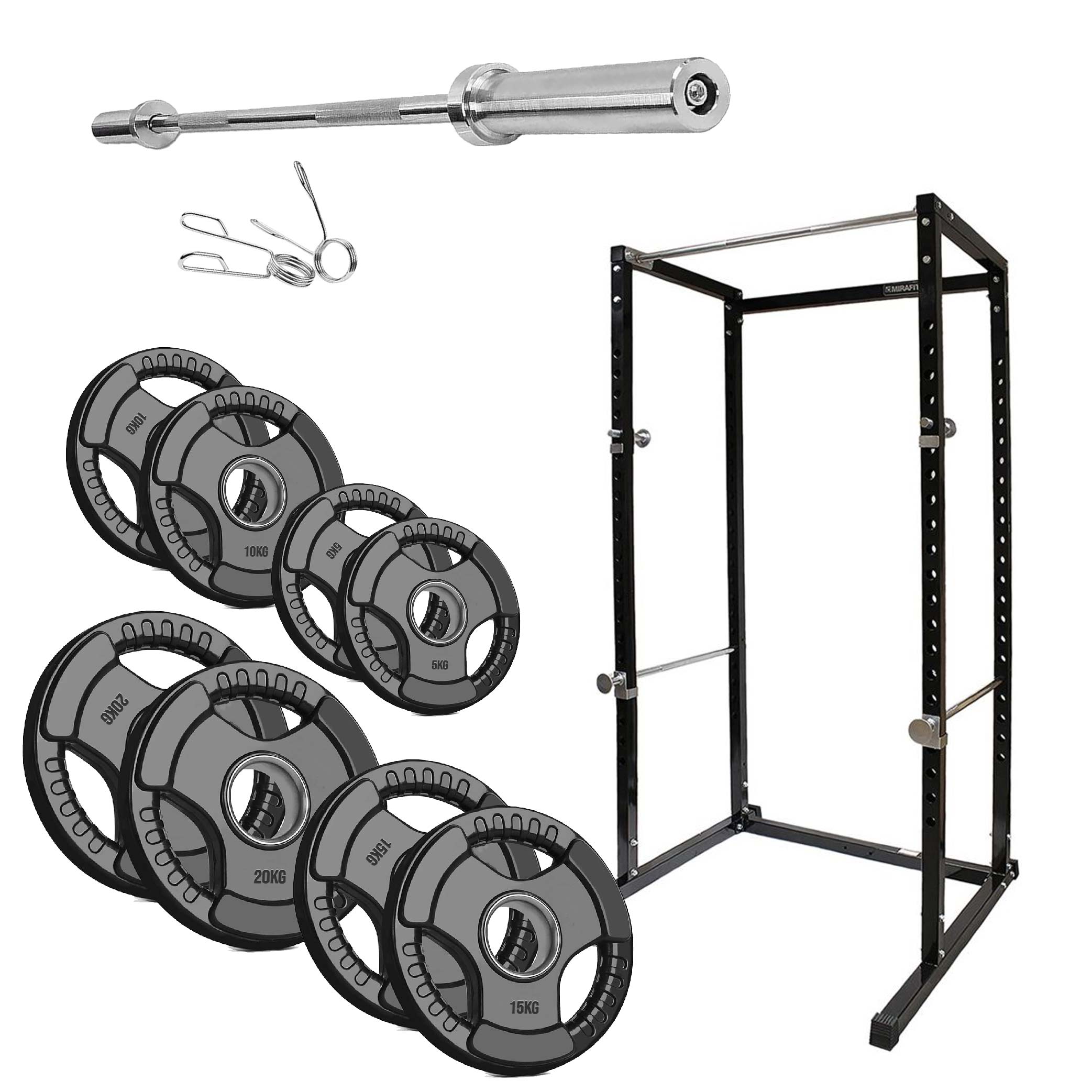 Heavy‑Duty Steel G100 Power Rack with Pull‑Up Bar – Adjustable Squat Cage for Home Gym Strength Training