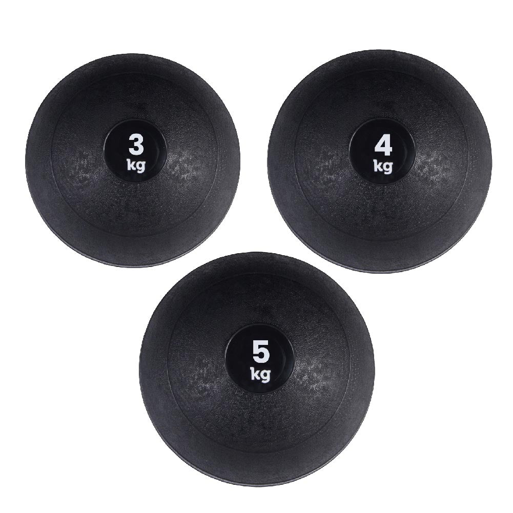 Heavy‑Duty Rubber Slam Ball, No‑Bounce Medicine Ball for Strength Training, Core Conditioning & Explosive Workouts from 3kg to 25kg – Compact Home Gym Equipment