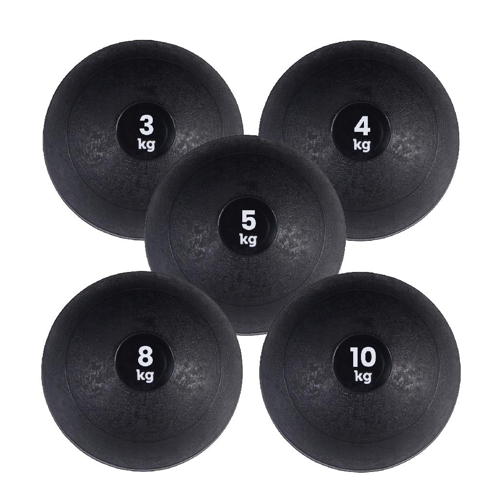 Heavy‑Duty Rubber Slam Ball, No‑Bounce Medicine Ball for Strength Training, Core Conditioning & Explosive Workouts from 3kg to 25kg – Compact Home Gym Equipment