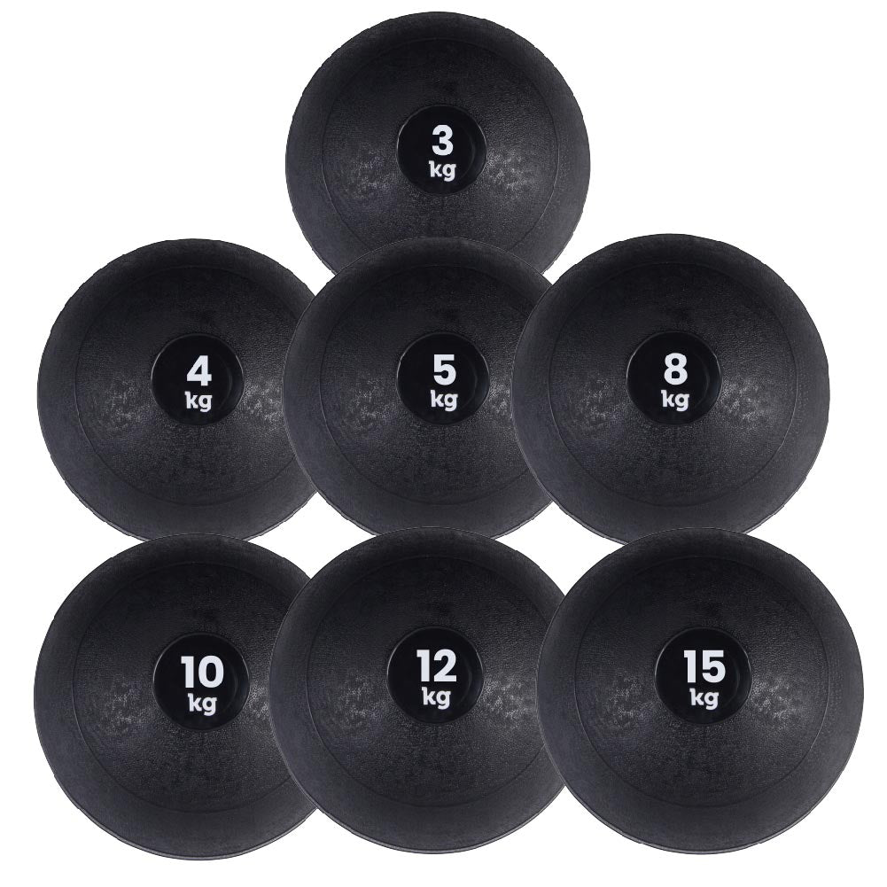 Heavy‑Duty Rubber Slam Ball, No‑Bounce Medicine Ball for Strength Training, Core Conditioning & Explosive Workouts from 3kg to 25kg – Compact Home Gym Equipment