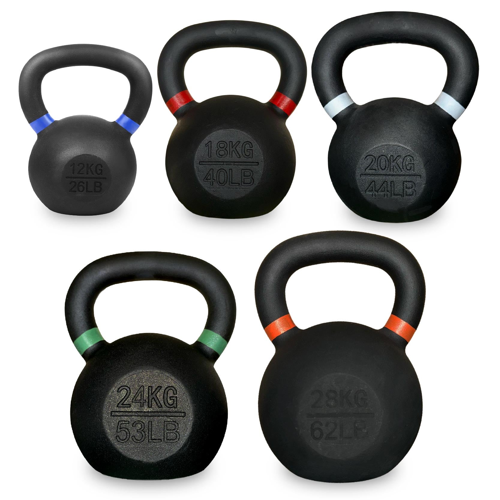 Heavy-Duty Cast Iron Kettlebells – Durable Classic Finish – Ergonomic Handle for Full‑Body Strength Training – Home Gym Essential