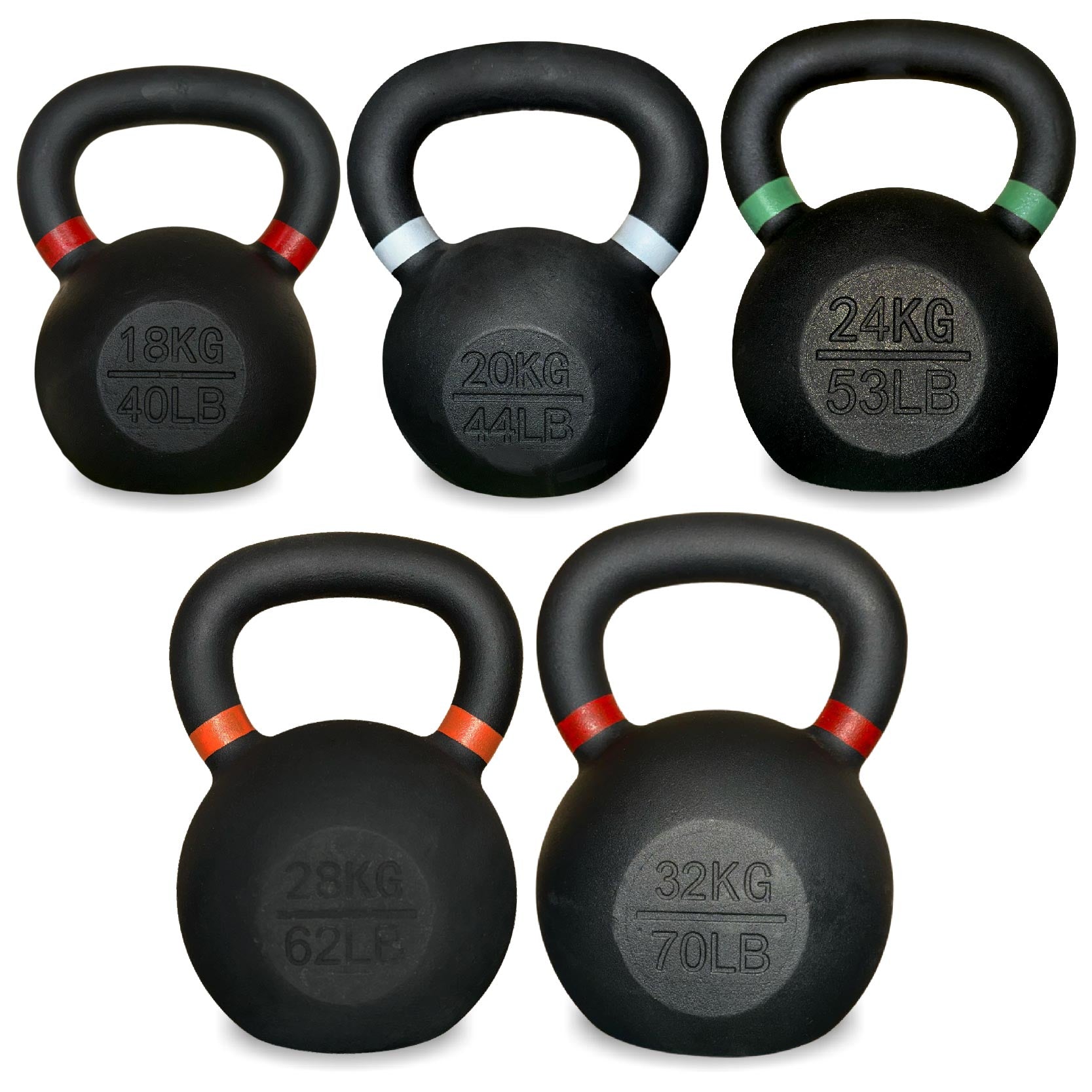 Heavy-Duty Cast Iron Kettlebells – Durable Classic Finish – Ergonomic Handle for Full‑Body Strength Training – Home Gym Essential