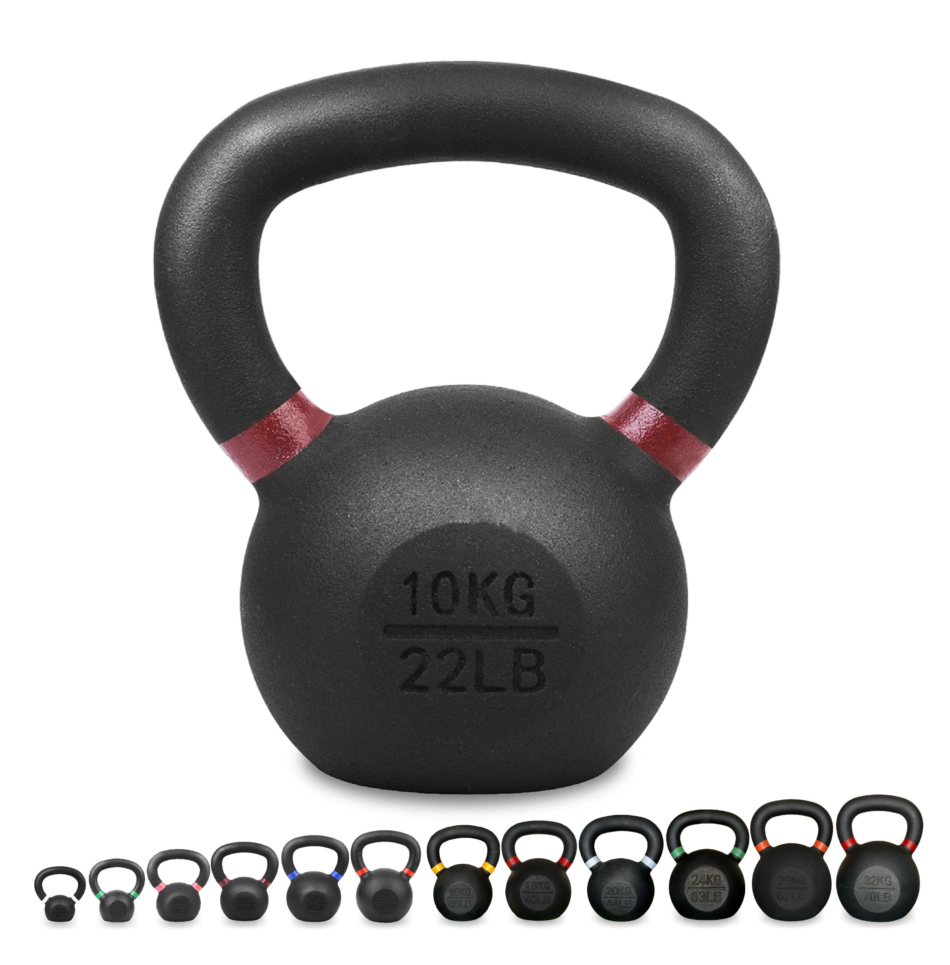 Heavy-Duty Cast Iron Kettlebells – Durable Classic Finish – Ergonomic Handle for Full‑Body Strength Training – Home Gym Essential