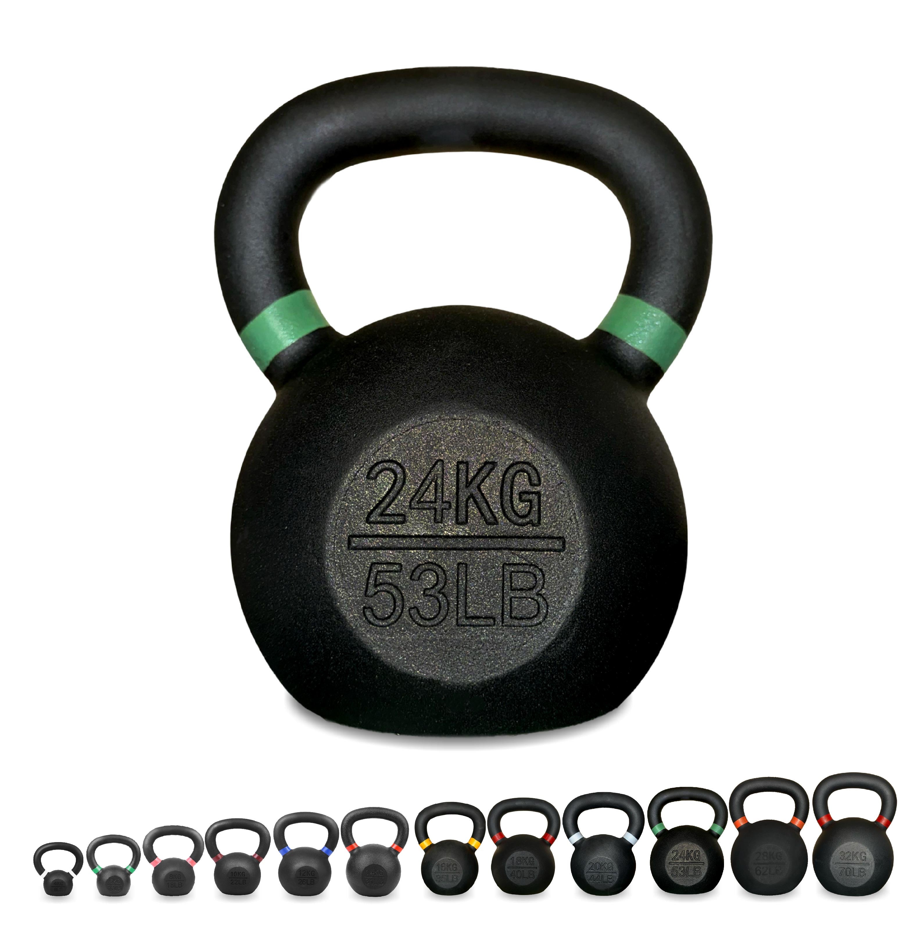 Heavy-Duty Cast Iron Kettlebells – Durable Classic Finish – Ergonomic Handle for Full‑Body Strength Training – Home Gym Essential