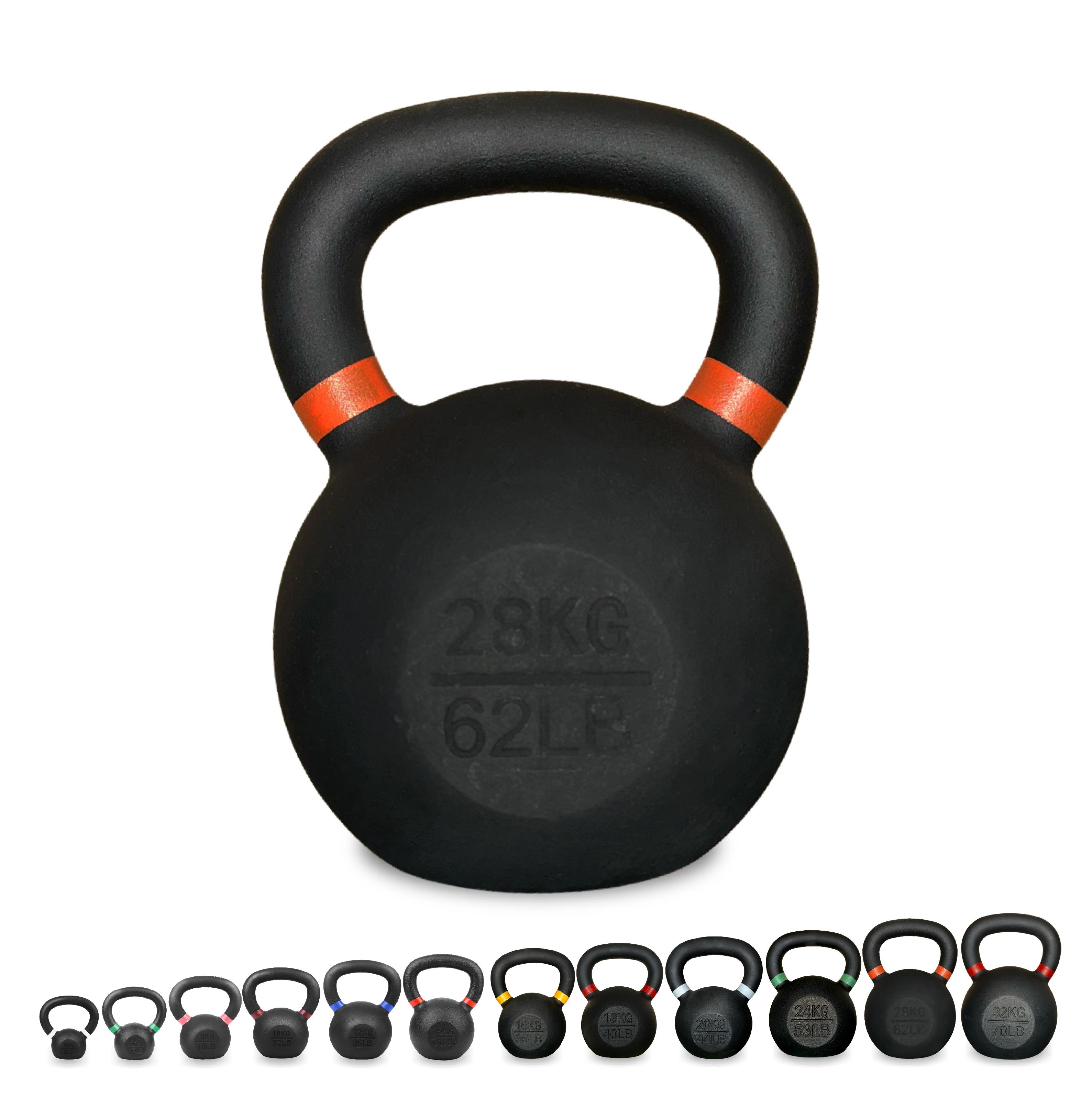 Heavy-Duty Cast Iron Kettlebells – Durable Classic Finish – Ergonomic Handle for Full‑Body Strength Training – Home Gym Essential