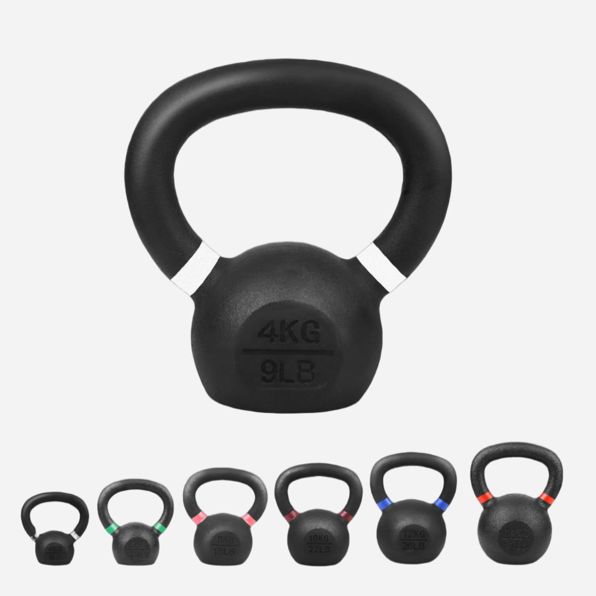 Heavy-Duty Cast Iron Kettlebells – Durable Classic Finish – Ergonomic Handle for Full‑Body Strength Training – Home Gym Essential