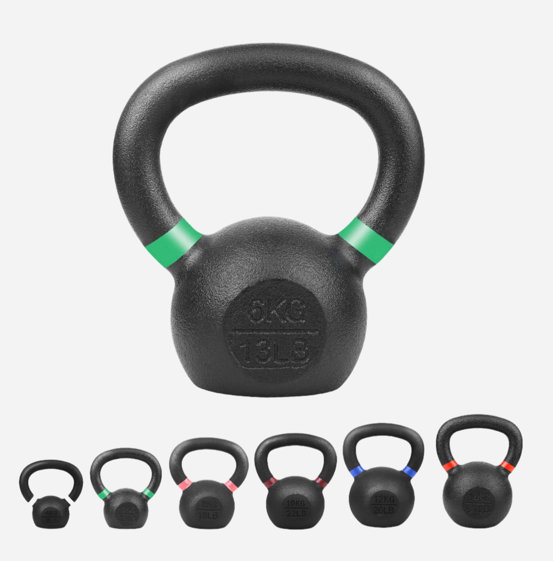 Heavy-Duty Cast Iron Kettlebells – Durable Classic Finish – Ergonomic Handle for Full‑Body Strength Training – Home Gym Essential