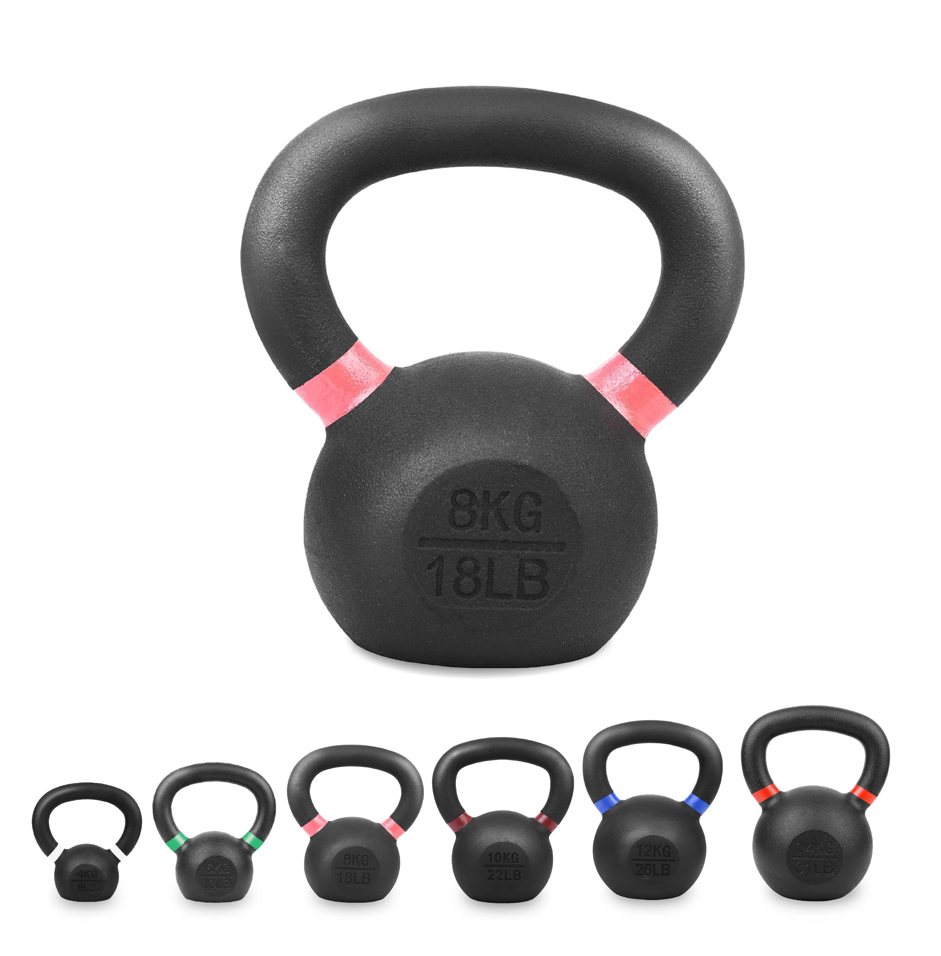 Heavy-Duty Cast Iron Kettlebells – Durable Classic Finish – Ergonomic Handle for Full‑Body Strength Training – Home Gym Essential