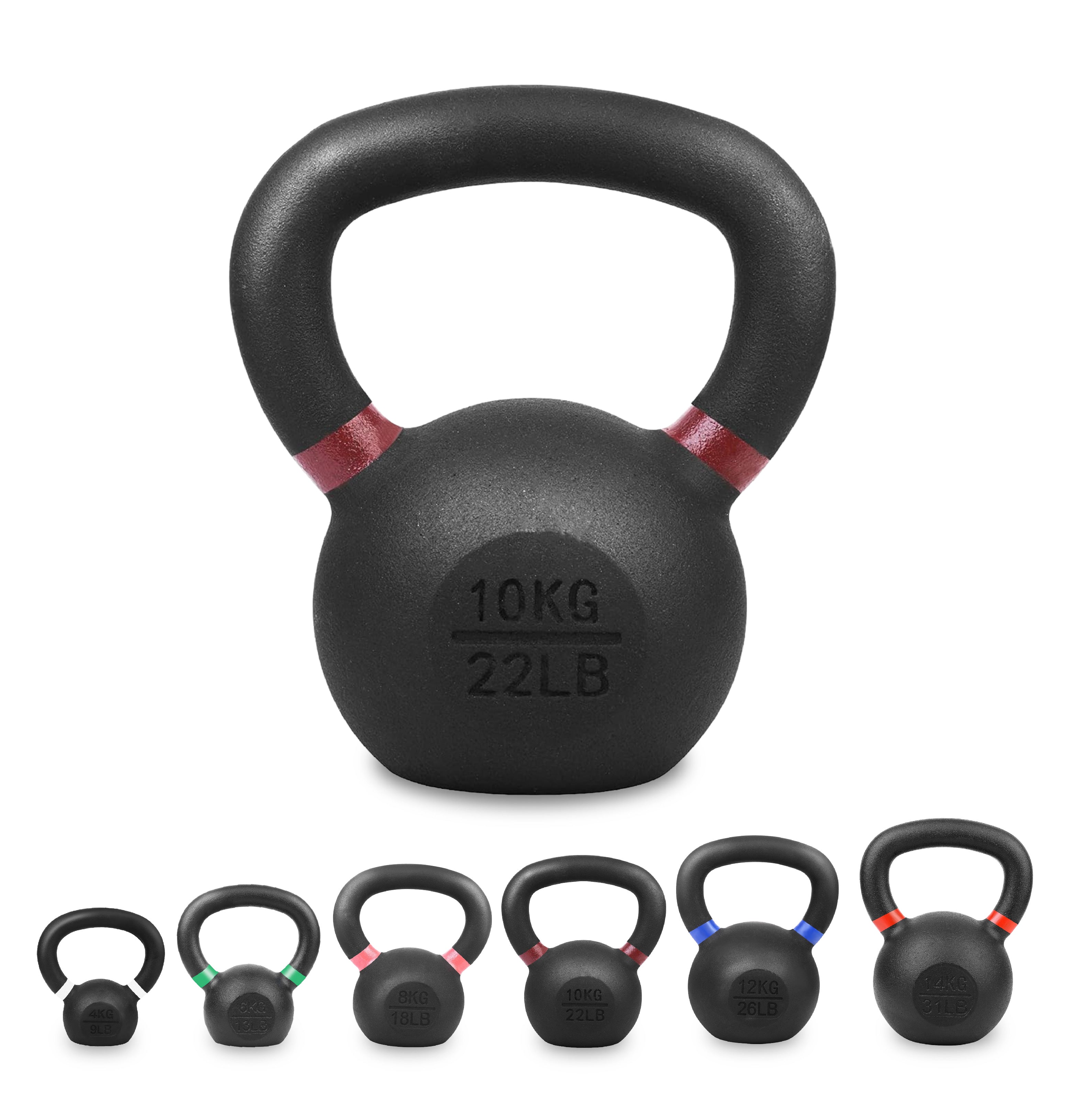 Heavy-Duty Cast Iron Kettlebells – Durable Classic Finish – Ergonomic Handle for Full‑Body Strength Training – Home Gym Essential