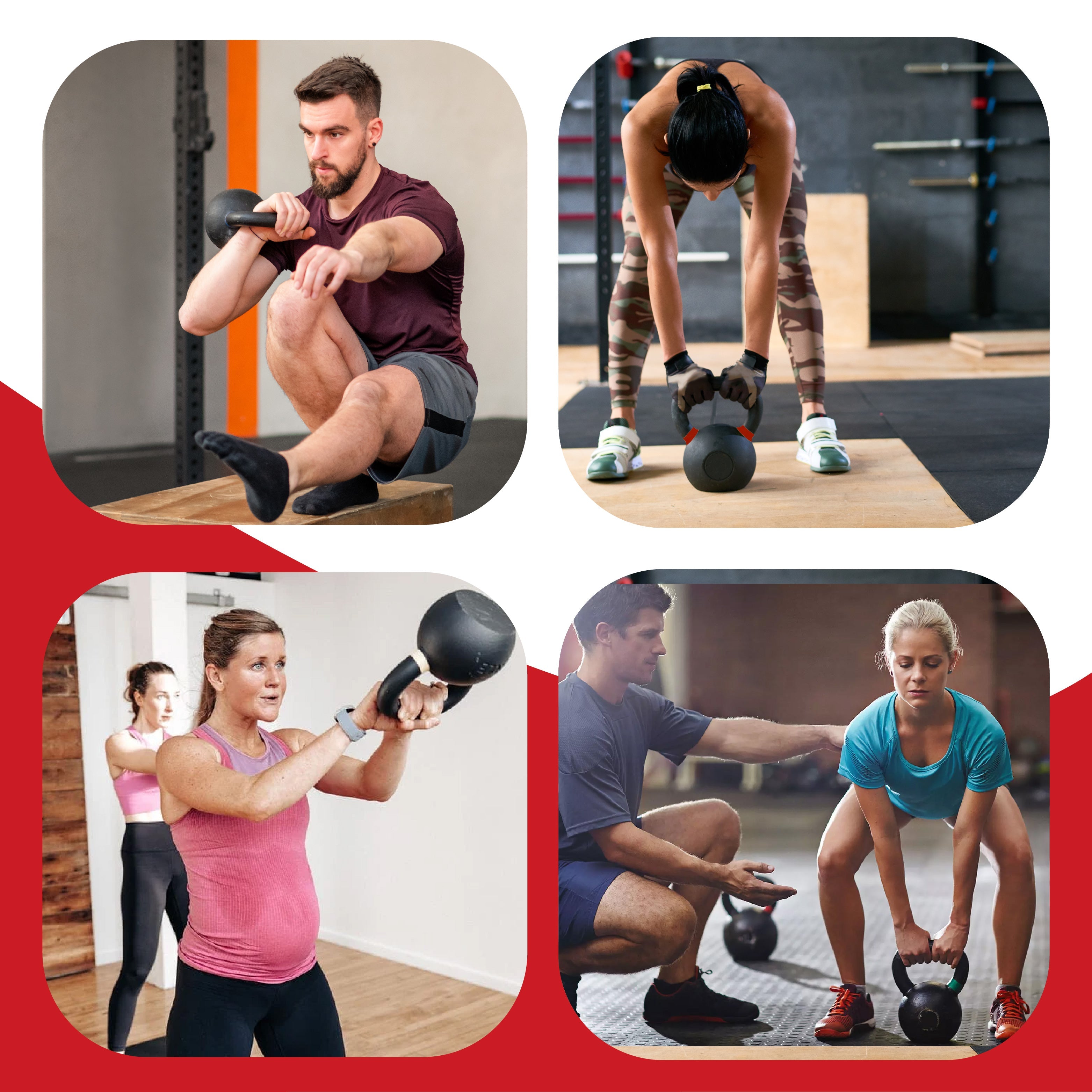 Heavy-Duty Cast Iron Kettlebells – Durable Classic Finish – Ergonomic Handle for Full‑Body Strength Training – Home Gym Essential