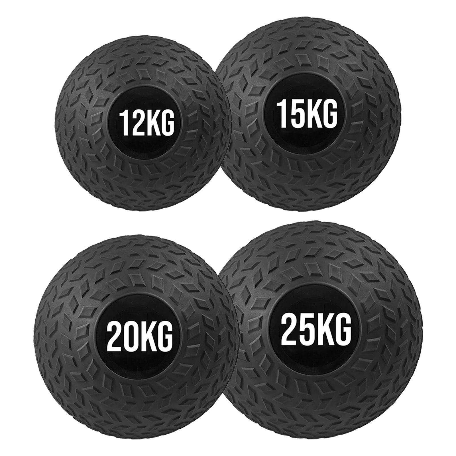 No-Bounce Slam Ball – Heavy‑Duty Rubber Treaded Weight Ball for Core, Strength & Power Training in Home Gym or Studio (3–25 kg)