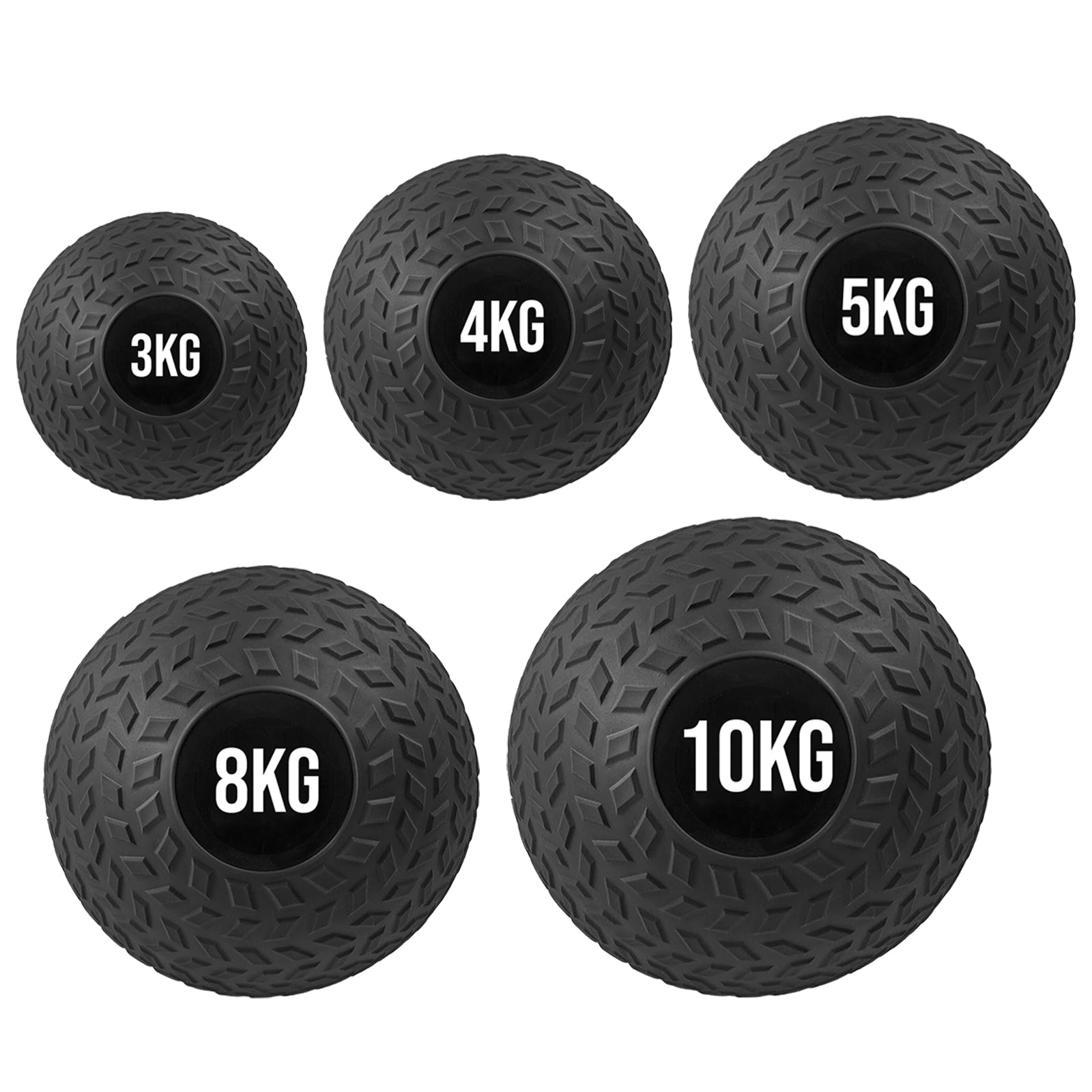 No-Bounce Slam Ball – Heavy‑Duty Rubber Treaded Weight Ball for Core, Strength & Power Training in Home Gym or Studio (3–25 kg)