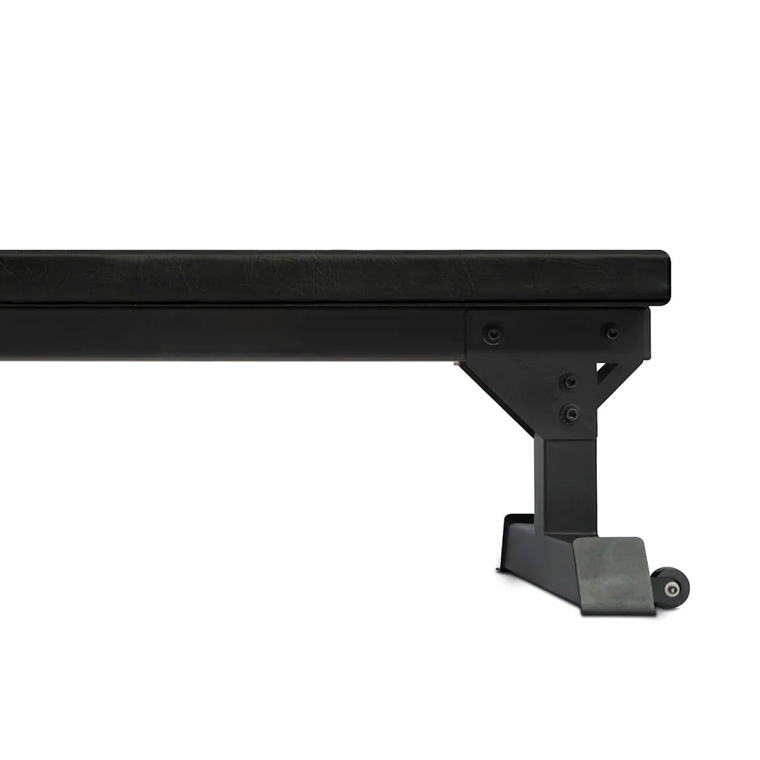 Commercial Flat Bench – 50 mm Thick Padding, Heavy‑Duty Steel Frame, Rear Wheels & 300kg Capacity – Compact Chest & Dumbbell Bench for Home Gym Strength Training