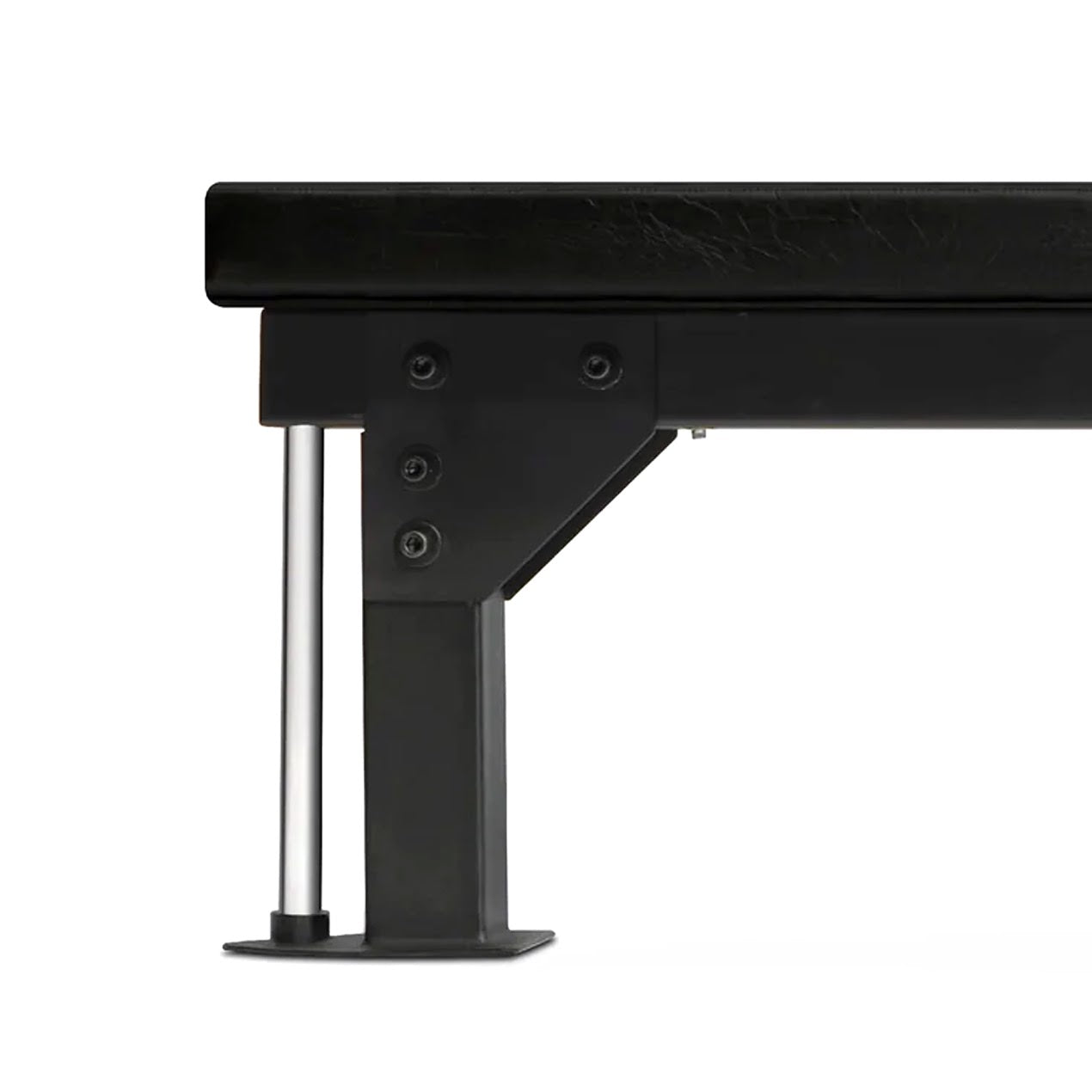 Commercial Flat Bench – 50 mm Thick Padding, Heavy‑Duty Steel Frame, Rear Wheels & 300kg Capacity – Compact Chest & Dumbbell Bench for Home Gym Strength Training