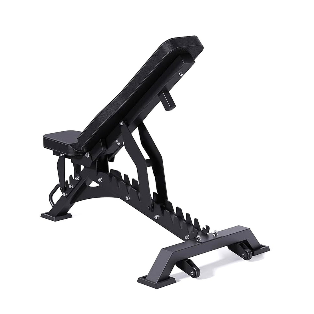 Adjustable Commercial‑Grade Weight Bench – heavy‑duty steel, high‑density foam, multi‑angle incline/decline for strength training, compact yet sleek for home gyms