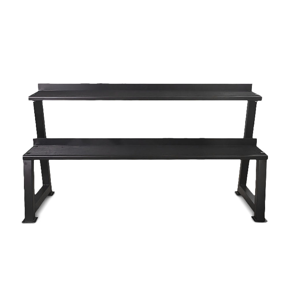 Heavy-Duty Kettlebell Storage Rack – 2-Tier Steel Weight Organizer