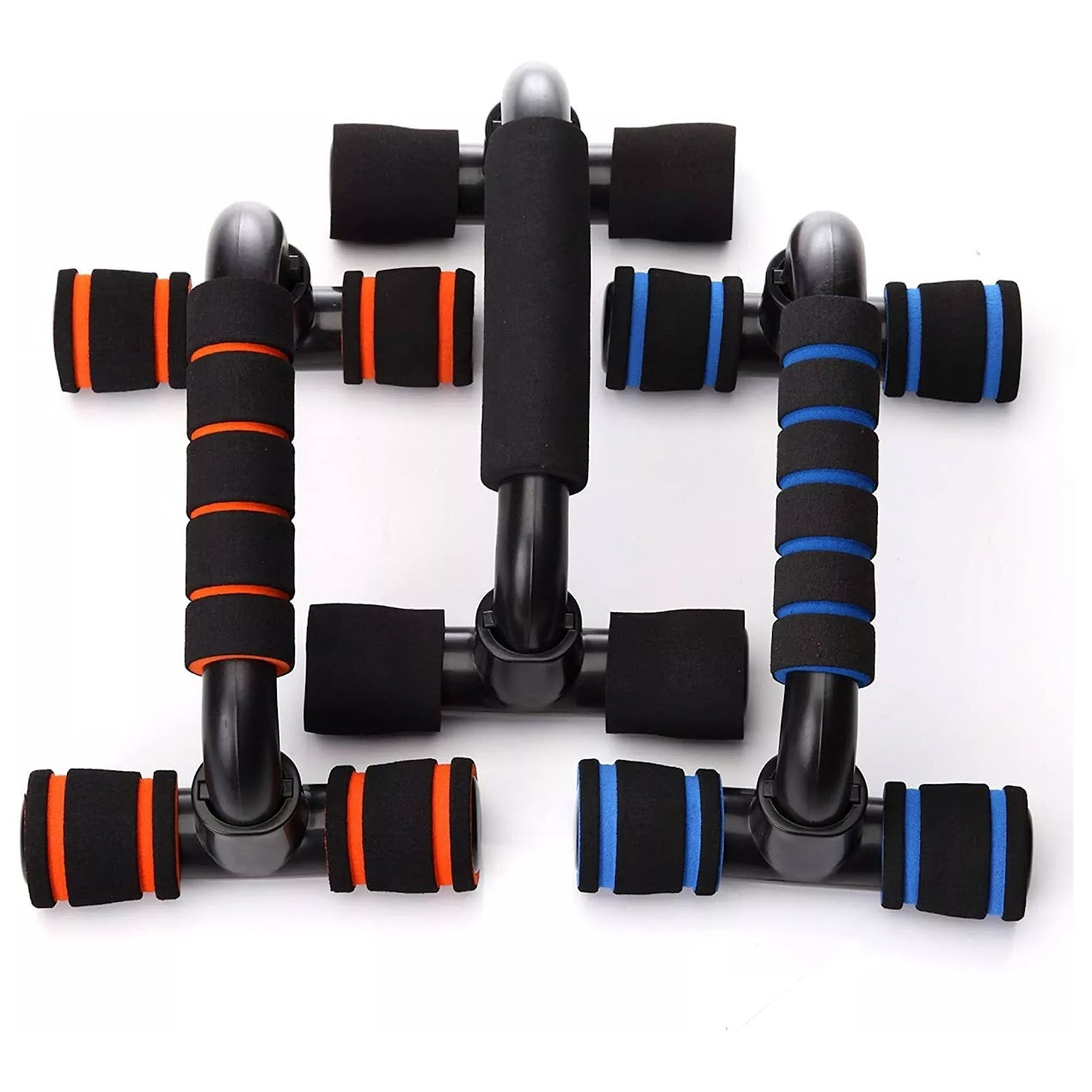 Adjustable Push‑Up Bars with PVC Grip & PP Frame – Anti‑Slip, Wrist‑Safe for Chest & Shoulder Home Fitness