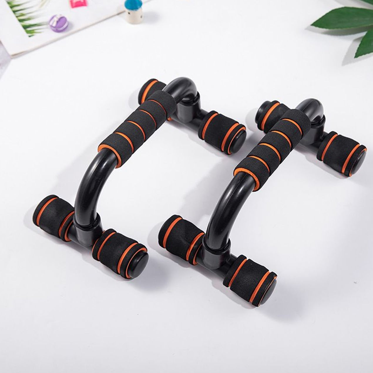 Adjustable Push‑Up Bars with PVC Grip & PP Frame – Anti‑Slip, Wrist‑Safe for Chest & Shoulder Home Fitness