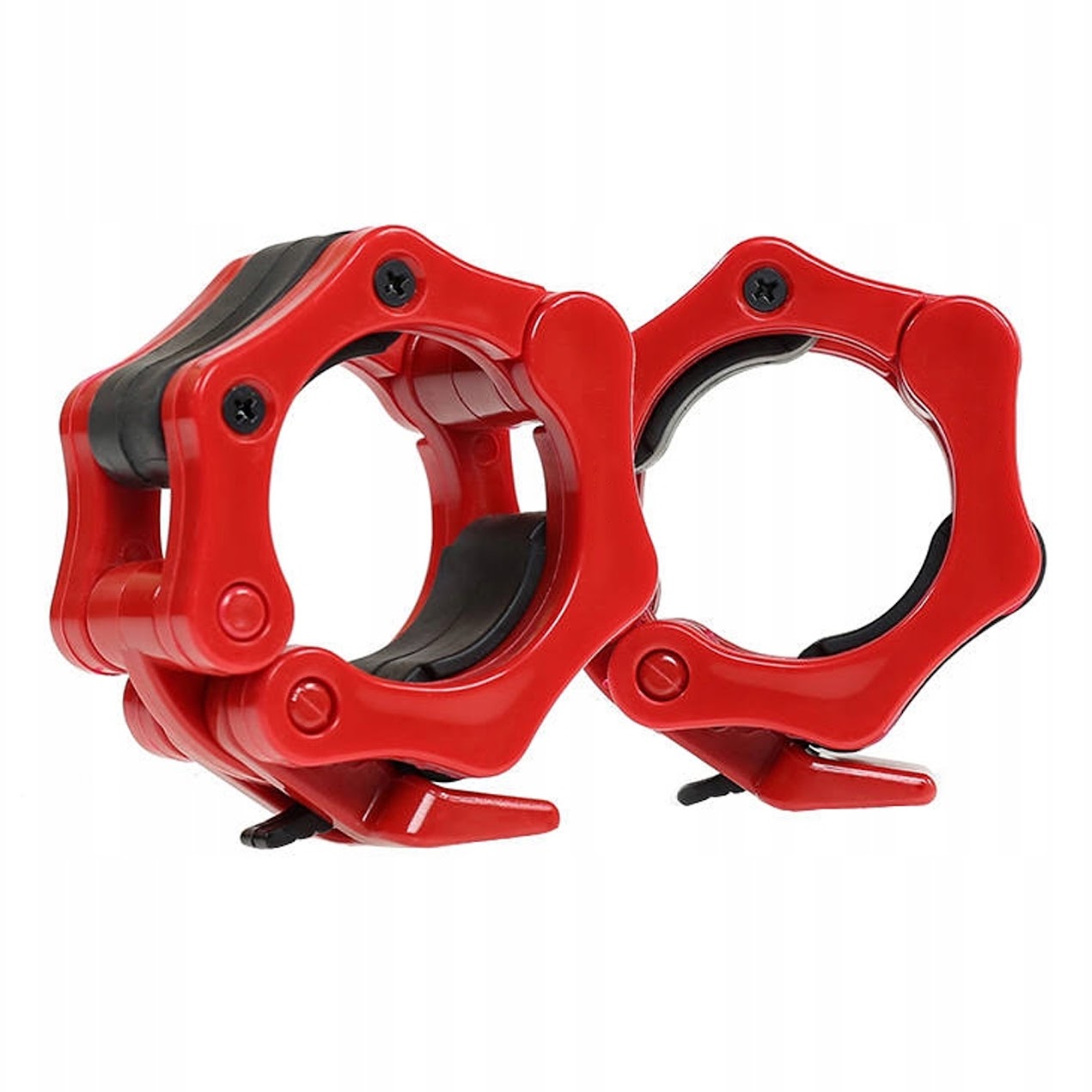 Olympic Barbell Collars – Heavy‑Duty 2" Quick‑Release Locking Clips, Secure Clamp for Weightlifting & CrossFit