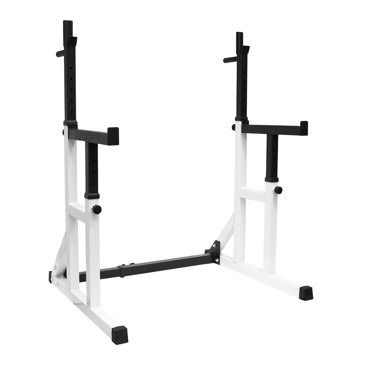 Multi-Position Squat & Bench Rack 2.0 – Heavy-Duty Steel Frame for Home Gym Strength Training & Compact Workout Spaces