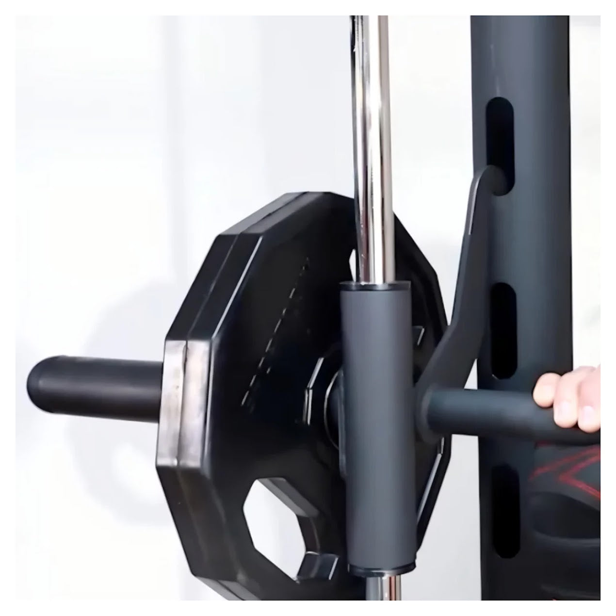 Multi‑functional Smith Machine Squat Rack – Heavy‑Duty Steel, Adjustable Pull‑Up & Lat Pulldown, All‑in‑One Home Gym Station