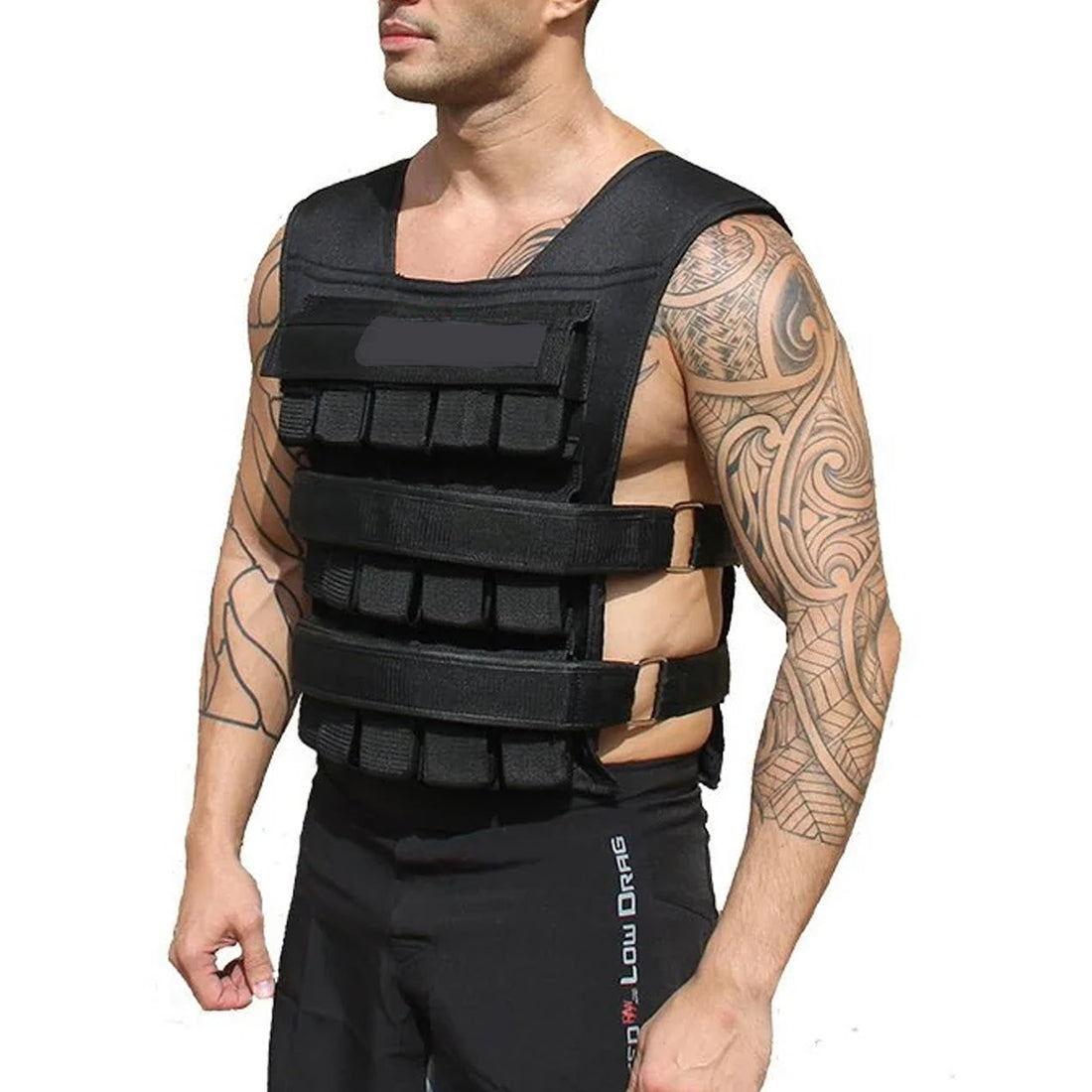 Adjustable 30 kg Weighted Vest – Heavy‑Duty Metal Inserts, Reflective Strips, Secure Fit for Home Gym & Strength Training
